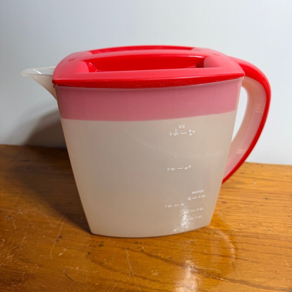Mr. Coffee Iced Tea Maker 3 Qt Replacement Pitcher ONLY TM75 Red